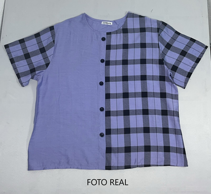 GBL18 - Blusa combinada con botones