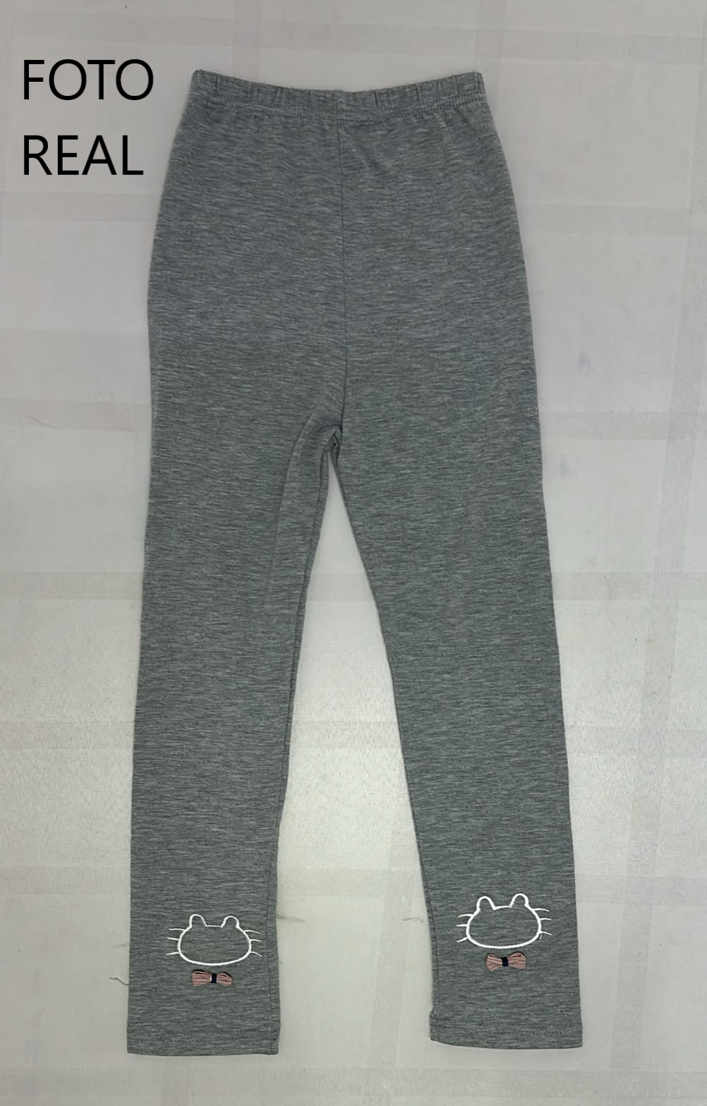 VLEG103 - Leggings Infantil con Bordado de Gatito