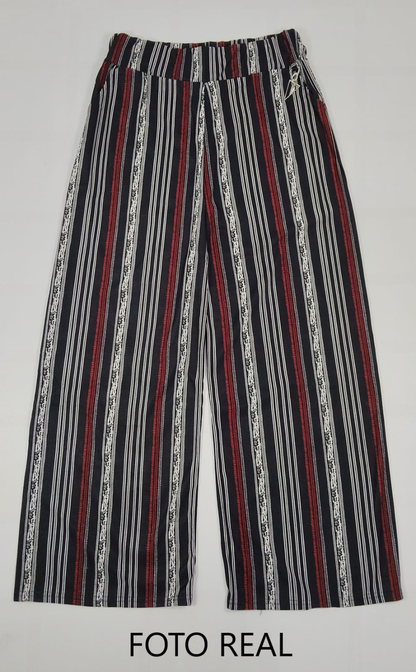 OFE-PALA205 - Pantalón Palazzo Rayado