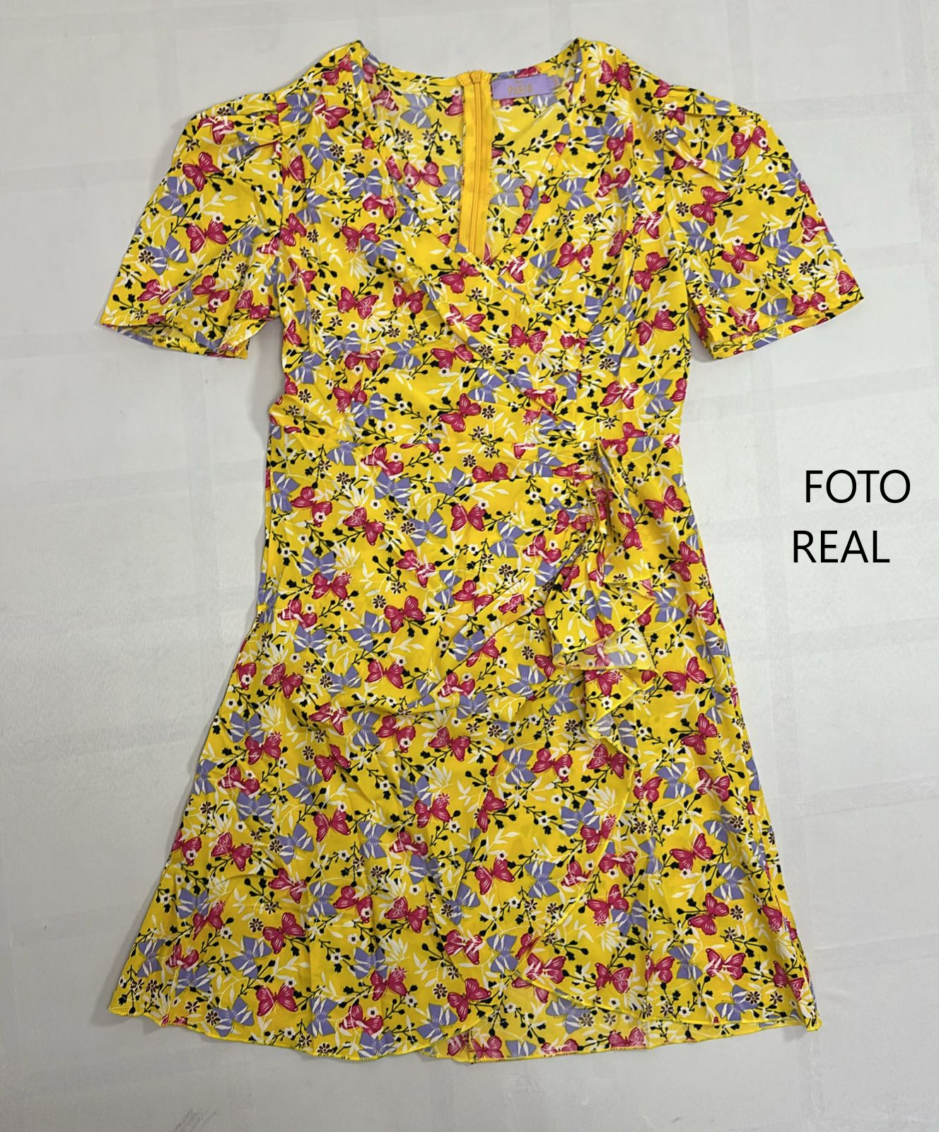 TQ9930 - Vestido Floral Cruzado Elegante