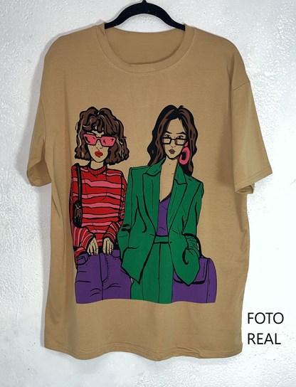 KD00308 - Blusa estampada urbana