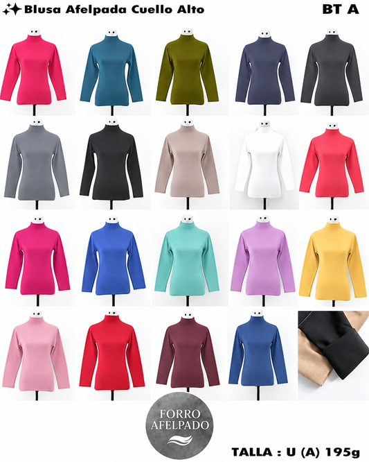 SY100 - Blusa Termica Cuello Alto 195g