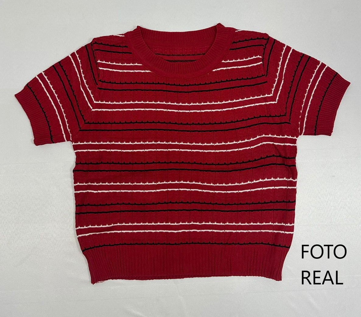 VB201 - Blusa tejida de rayas