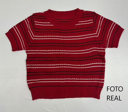 VB201 - Blusa tejida de rayas