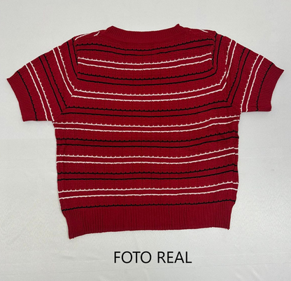 VB201 - Blusa tejida de rayas