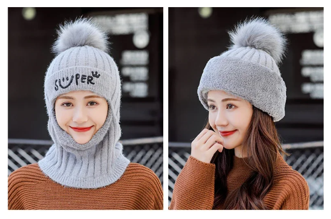 VH008 - Gorro Bufanda Integrado con Pompón