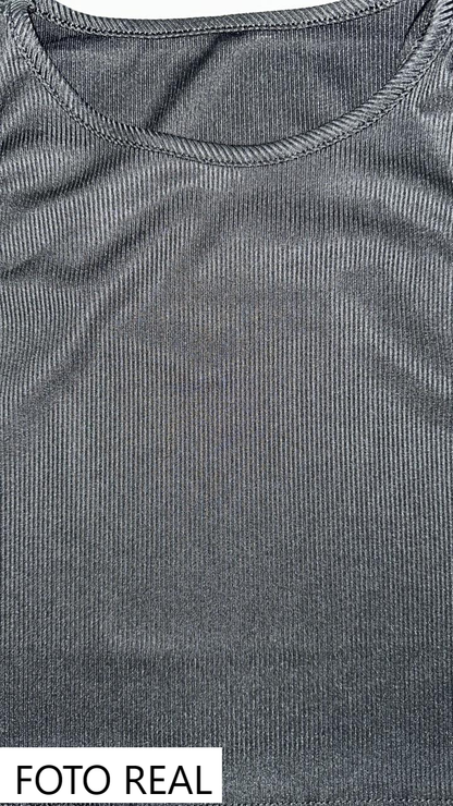 VTOP102N - Crop Top Deportivo
