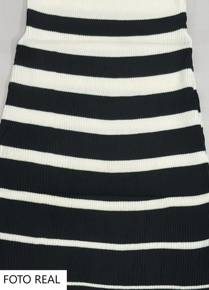 MSWD143 - Vestido rayado ajustado