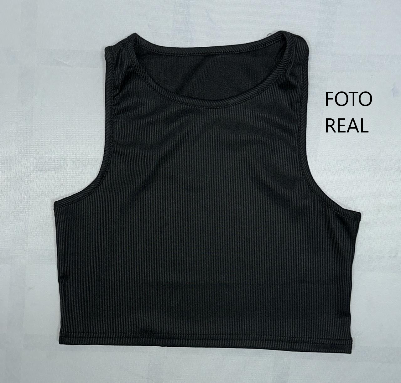 VTOP102N - Crop Top Deportivo