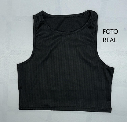 VTOP102N - Crop Top Deportivo