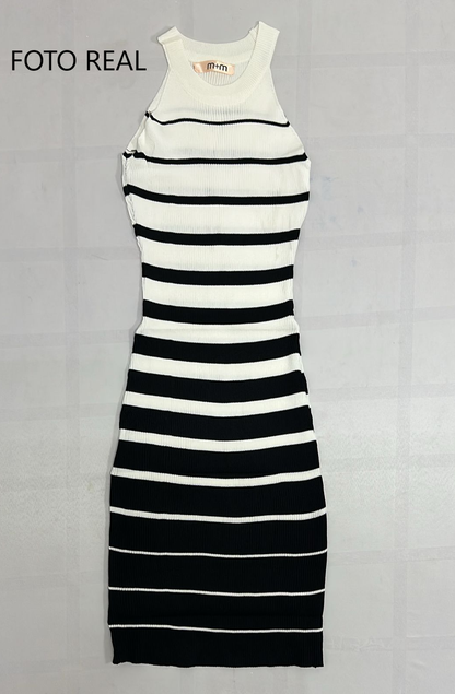 MSWD143 - Vestido rayado ajustado