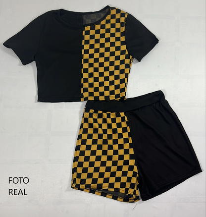 SN30 - Conjunto Short Deportivo Checker (OFERTA)
