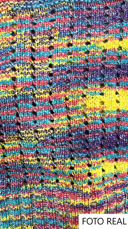 VT350 - Camisola de tirantes con rayas multicolor