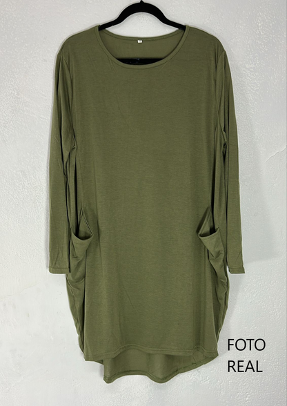 VES04 - Vestido Cómodo Tipo Pijama