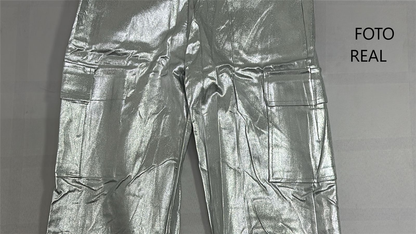 TWLP1 - Pantalon cargo vinipiel