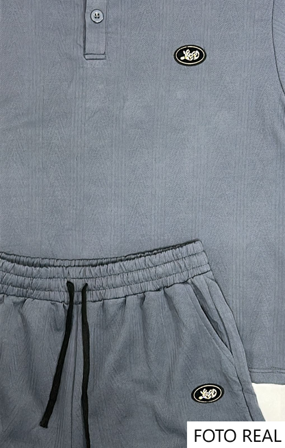 F7406 - Conjunto Polo Texturizado Caballero