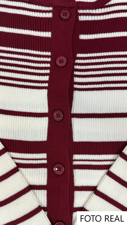 VS18 - Conjunto de Cárdigan y Blusa de Tirantes