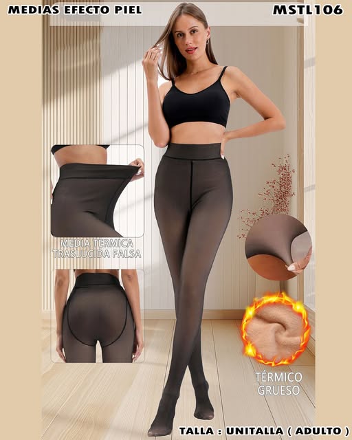 MSTL106 - Medias efecto piel térmicas 220g