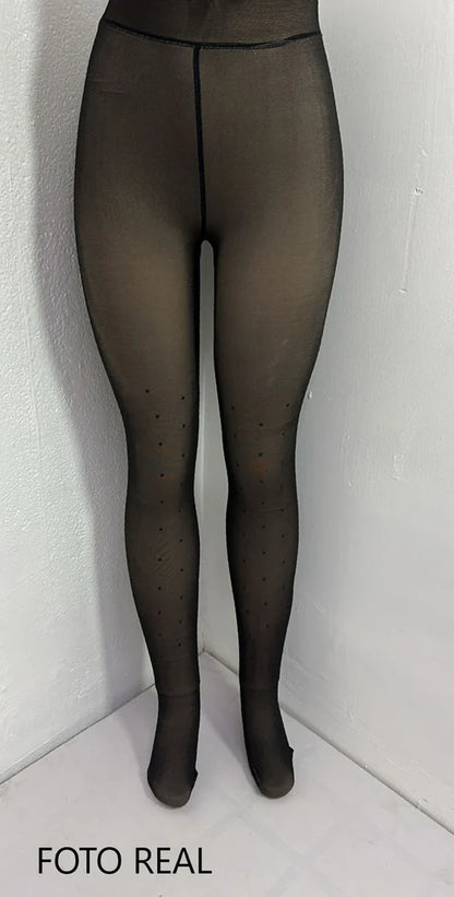 MSTL105 - Panti Medias Térmicas Estampadas Efecto Piel 220g