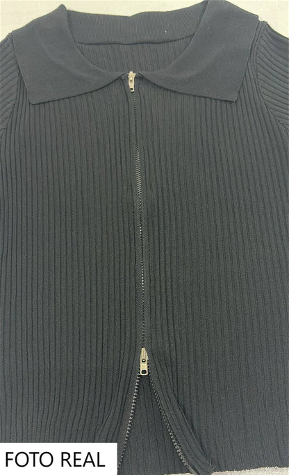 VS263 - Blusa con Cierre Doble