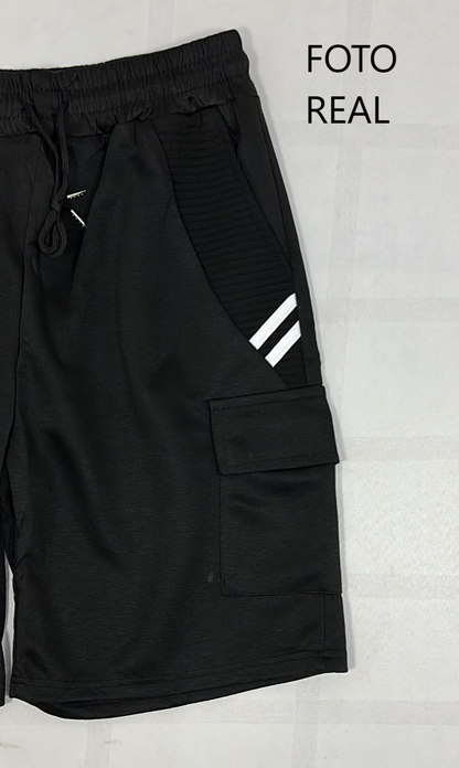 BXH117 - Bermuda Cargo Deportiva para Caballero