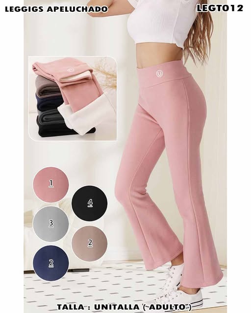 LEGT012 – Leggins Apeluchado con Corte Acampanado