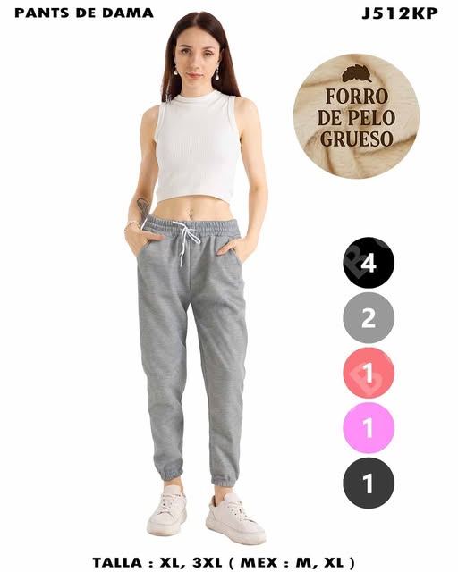 J512KP – Pants de Dama con Forro de Pelo Grueso