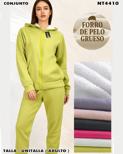 NT4410 - Conjunto con Forro de Pelo Grueso