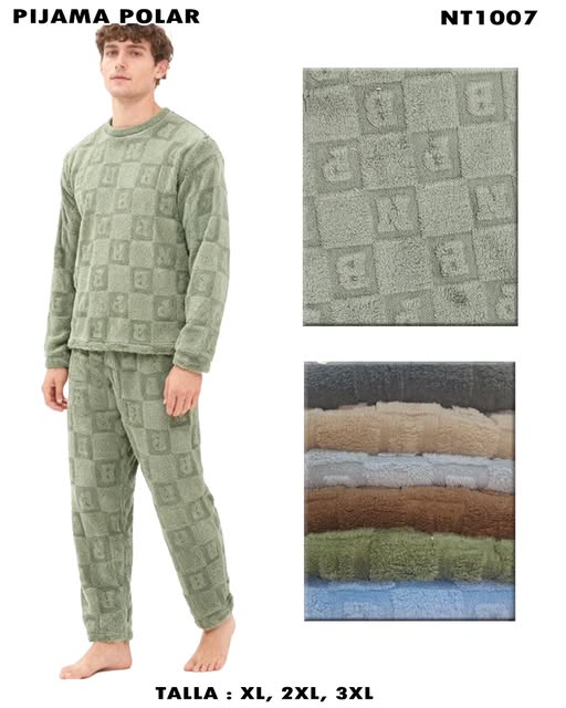 NT1007 - Pijama Polar para Hombre