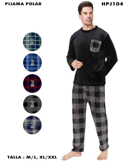 HPJ104 – Pijama Polar Hombre