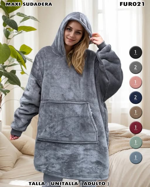 FUR021 – Maxi Sudadera de Peluche Térmica