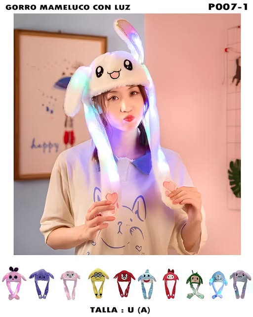 P007-1 – GORRO MAMELUCO CON LUZ