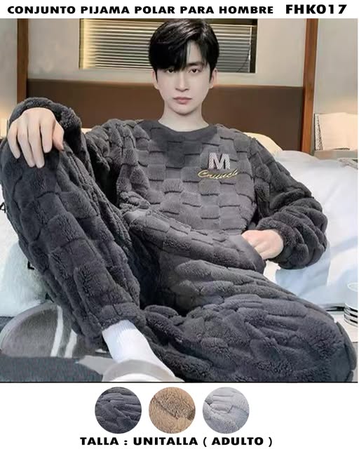 FHK017 – Conjunto Pijama Polar para Hombre