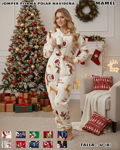 MAMEL - Jumper Pijama Polar Navideña