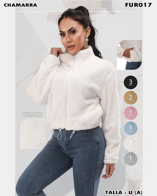 FUR017 - Chamarra Térmica Peluche