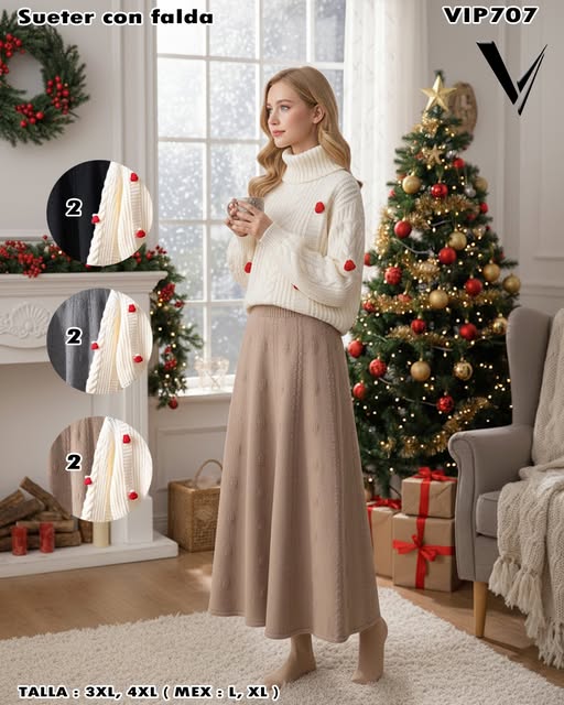 VIP707 – Suéter con Falda