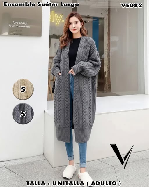 VE082 – Ensamble Suéter Largo