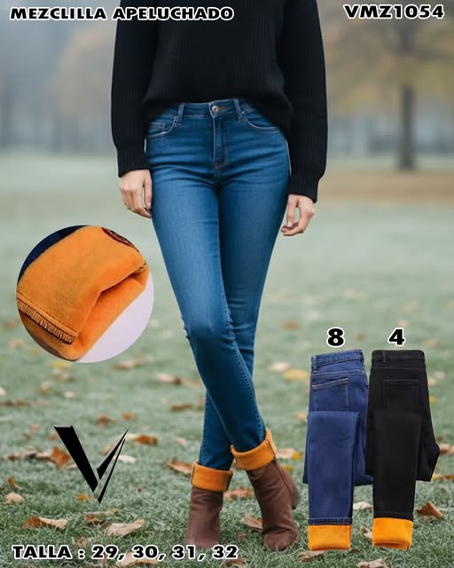 VMZ1054 - Mezclilla Apeluchado para dama