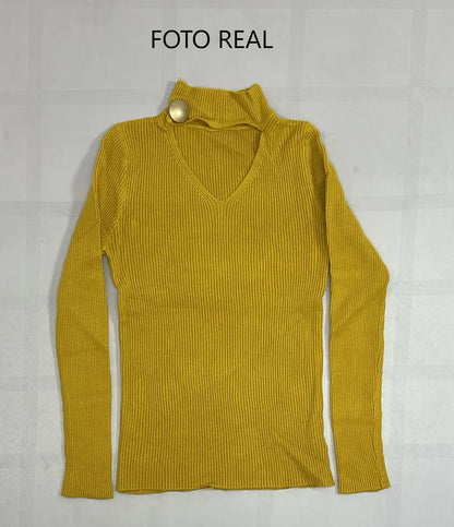 VS13 - Suéter Cuello Medio Alto
