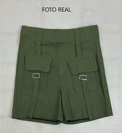 PPW008 - Short Cargo con Diseño Ajustado