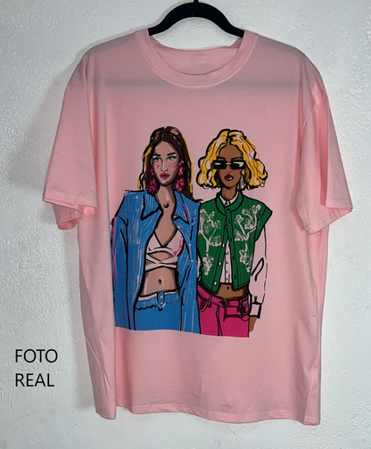 KD00306 - Blusa estampada fashion