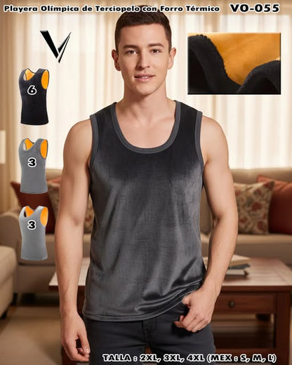 VO-055 – Playera olímpica de terciopelo con forro térmico
