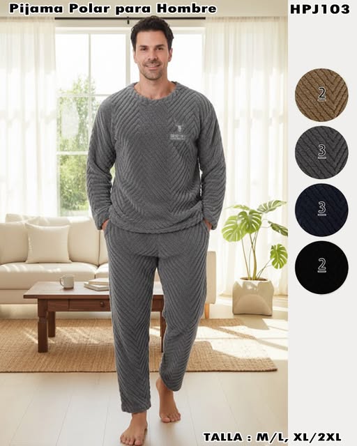 HPJ103 – Pijama Polar para Hombre