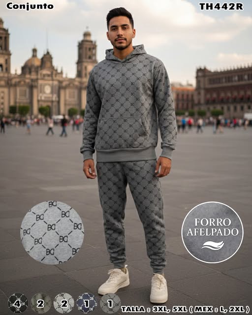 TH442R – Conjunto Aterciopelado para Caballero