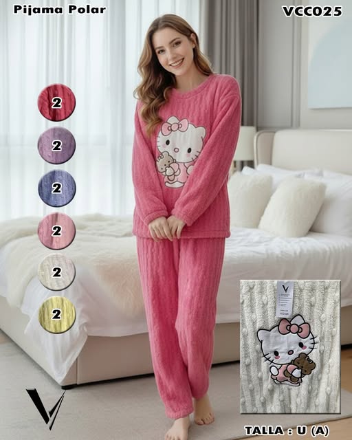 VCC025 – Pijama Polar Hello Kitty