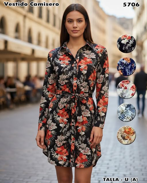 5706 - Vestido Camisero