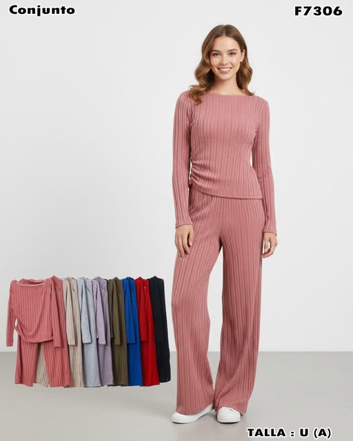 F7306 – Conjunto acanalado básico 2 piezas