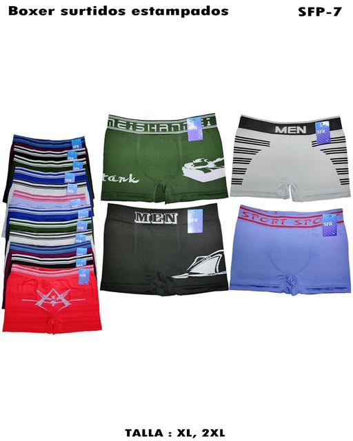 SFR-7 - Boxer surtidos estampados