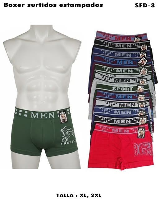SFD-3 - Boxer surtidos estampados