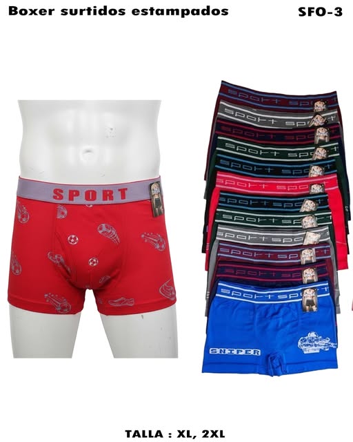 SFO-3 - Boxer surtidos estampados